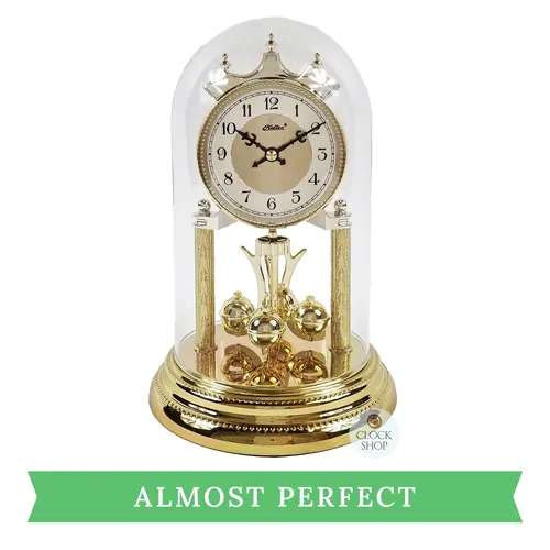 23cm Gold Anniversary Clock With Two-Tone Dial By HALLER (Small Dent) image
