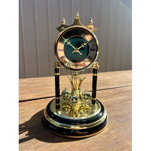 Black & Brass Anniversary Clock By HALLER (Scuffed Base) image