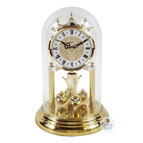 23cm Gold Anniversary Clock With Ornamental Dial By HALLER (Roman) image