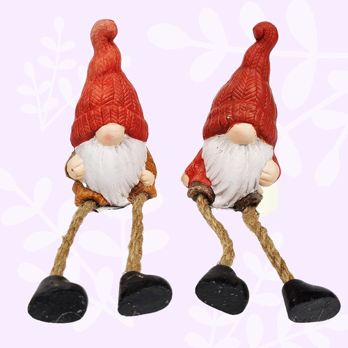 18cm Gnome Shelf Sitter With Rope Legs- Assorted Designs image