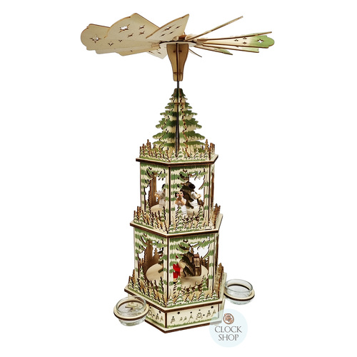 48cm Two Tier Angels Christmas Pyramid image
