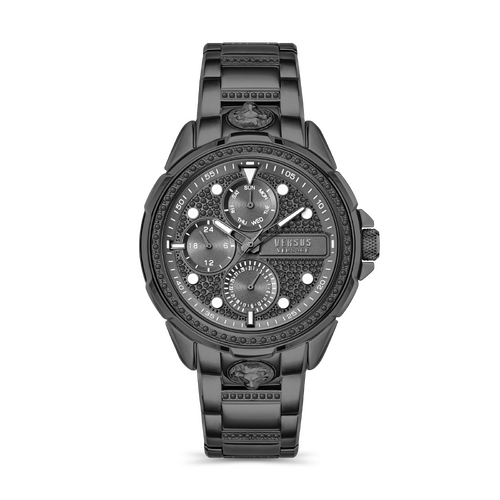 46mm Arrondissement Chrono Crystal Grey Mens Watch With Grey Dial By VERSACE image