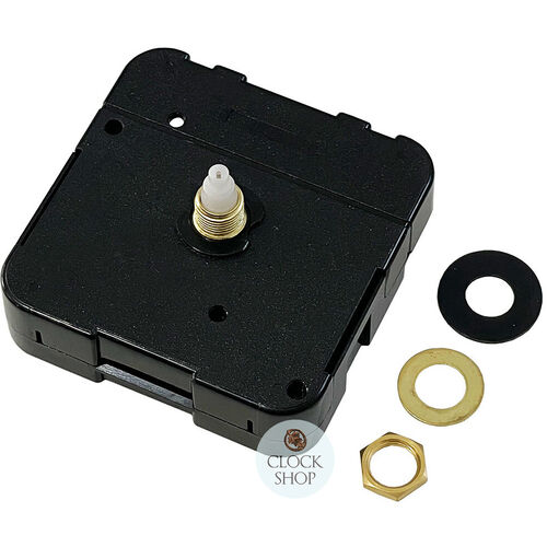 Press Fit Step Clock Movement | 13mm Shaft | Threaded | Fits 3.1mm & 5.0mm Hand Holes