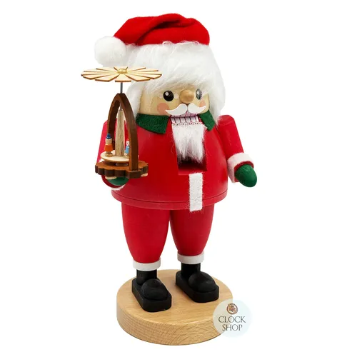21cm Santa & Christmas Pyramid Nutcracker By Richard Glässer image