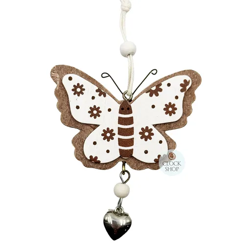 9cm Wooden Butterfly Hanging Decoration image