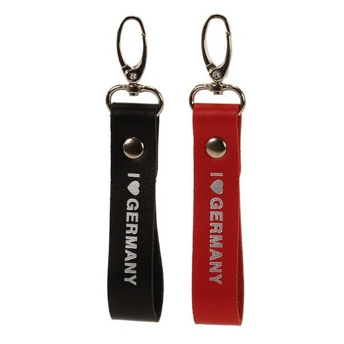 10cm I Love Germany Leather Keychain- Assorted Designs image