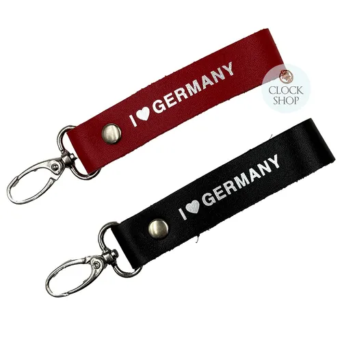 10cm I Love Germany Leather Keychain- Assorted Designs image