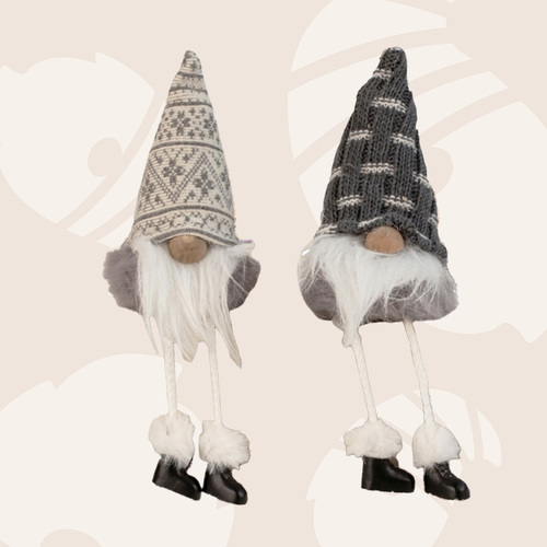 23cm Grey & White Winter Gnome - Assorted Options image