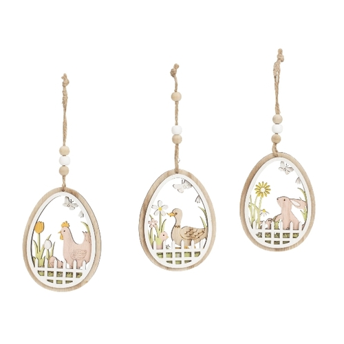 10cm Country Farm Hanging Decoration - Assorted Designs image