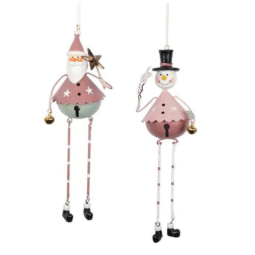 20cm Metal Bell Figurine With Dangly Legs Hanging Decoration- Assorted Designs image
