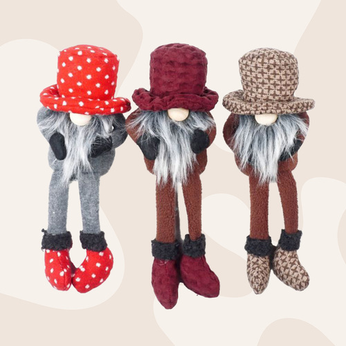 27cm Felt Gnome In Oversized Hat- Assorted Colours image