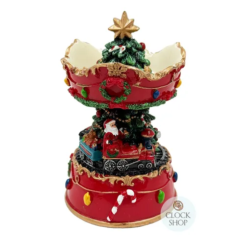 13cm Christmas Carousel Music Box (We Wish You A Merry Christmas) image