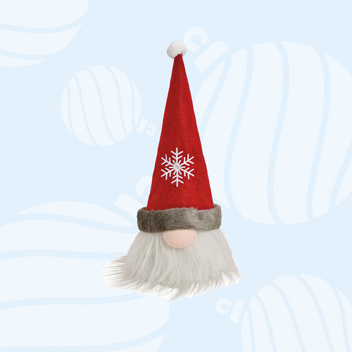23cm Red Gnome Christmas Tree Topper