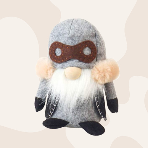 Jett Zoomwing | 20cm Aviator Gnome- Grey Hat