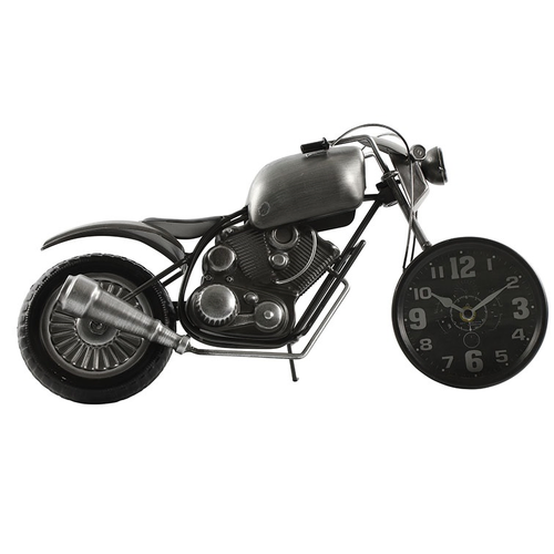 44cm Grey Motorbike Battery Table Clock By COUNTRYFIELD image