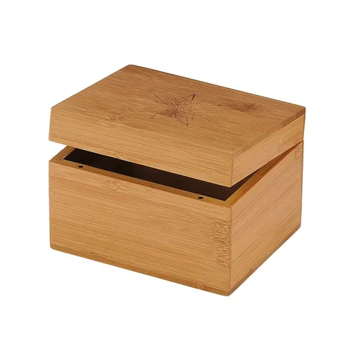 Bamboo Gift Box With Edelweiss Flower image