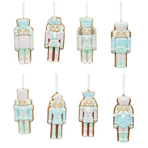 10cm Pastel Nutcracker Hanging Decoration- Assorted Designs image