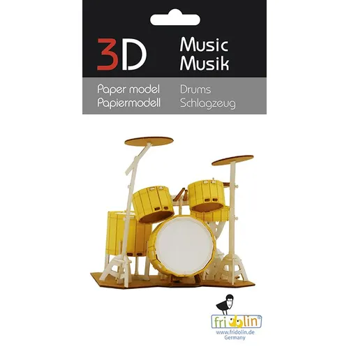3D Paper Model- Drums image