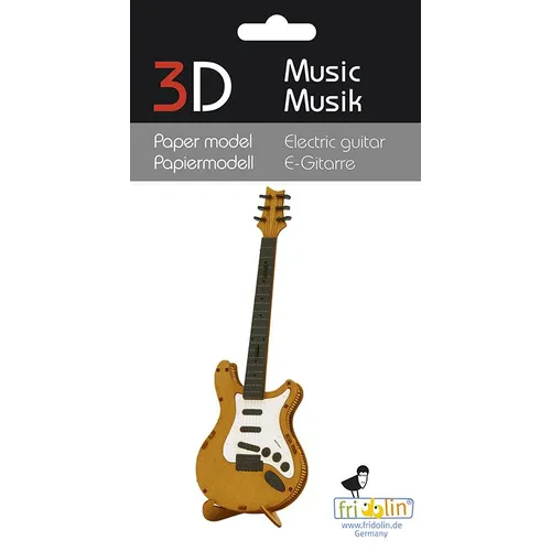 3D Paper Model- Electric Guitar image