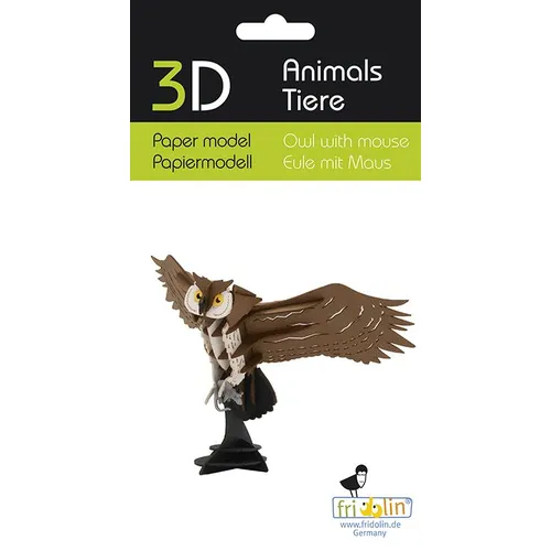 3D Paper Model- Owl & Mouse image
