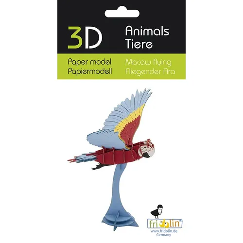 3D Paper Model- Macaw image