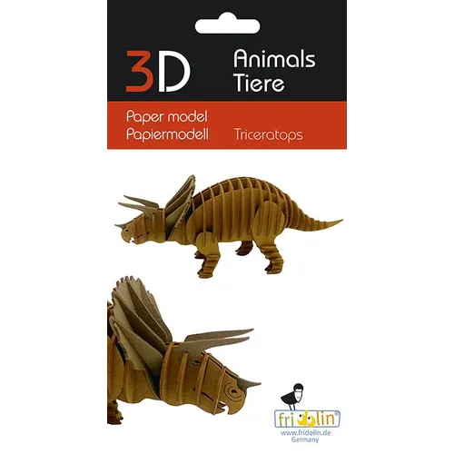 3D Paper Model  - Triceratops  image