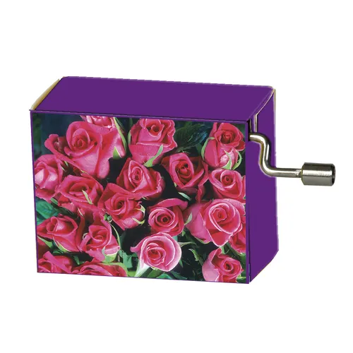 Modern Designs Hand Crank Music Box- Bouquet Of Roses (Beethoven- Fur Elise) image