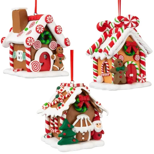 9cm Candy House Hanging Decoration- Assorted Designs image