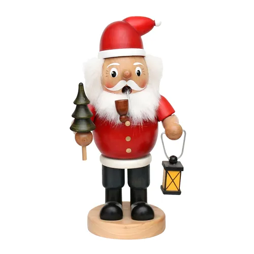 19cm Santa With Lantern German Incense Burner image