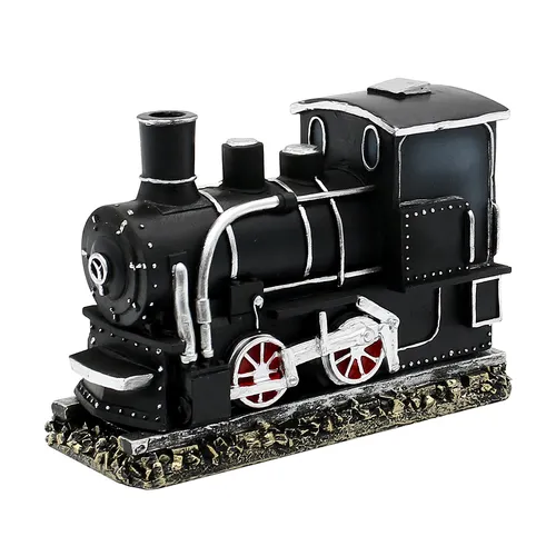 16cm Black Train German Incense Burner image