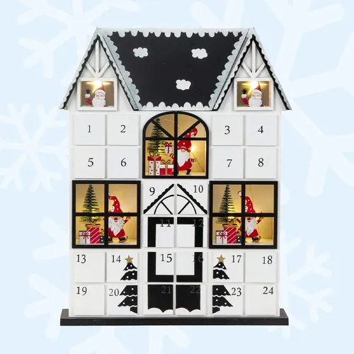 37cm Gnome Advent Calendar With LED Light image