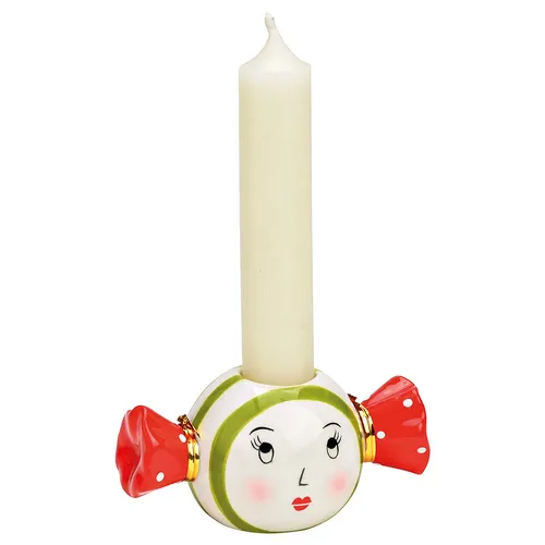 5cm Ceramic Christmas Bon Bon Candle Holder image
