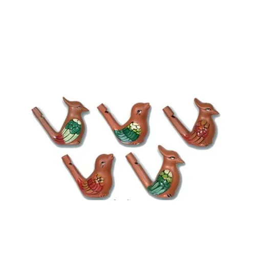 Coloured Clay Bird Whistle- Assorted Designs image