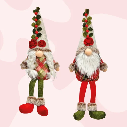 44cm Christmas Holly Gnome Shelf Sitter- Boy Or Girl image