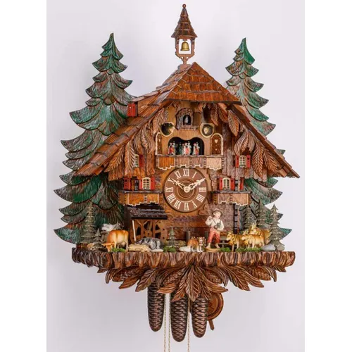 Black Forest Farm 8 Day Mechanical Chalet Cuckoo Clock 76cm By HEKAS image