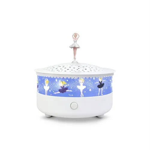 Ballerina Musical Star Projector & Night Light- Blue (Tchaikovsky- Swan Lake) image