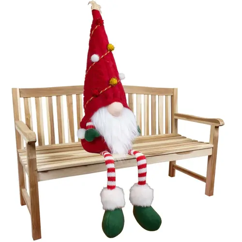 Noel Tannenbaum | 50cm Christmas Gnome Shelf Sitter | Red