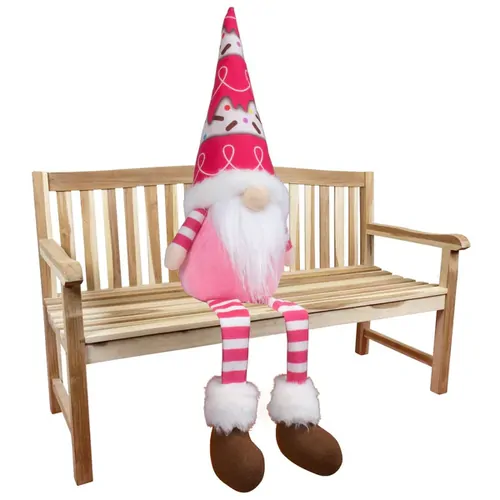 Berry Sprinkleswirl | 48cm Ice-cream Cone Gnome Shelf Sitter - Pink