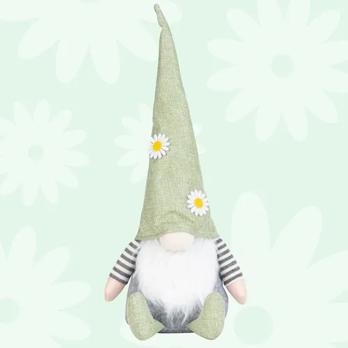 Florian Sundrop | 54cm Gnome With Light Green Daisy Hat