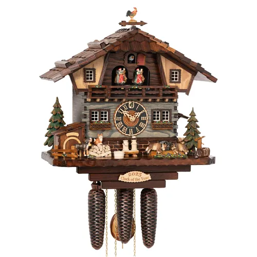 Clock Of The Year 2025 8 Day Mechanical Chalet Cuckoo Clock By HÖNES image