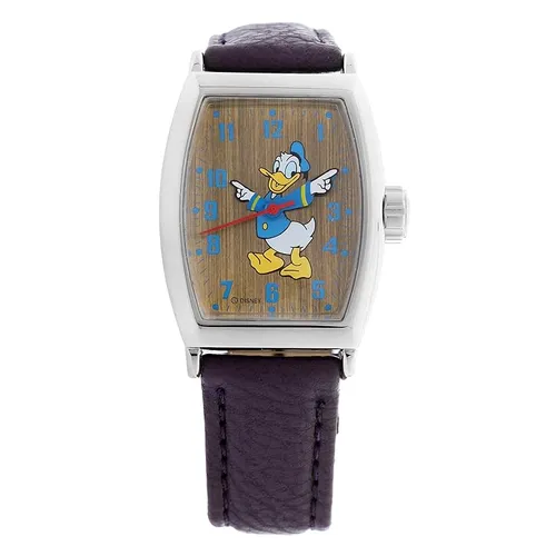 38mm Disney Donald Duck Unisex Brown Leather Watch image