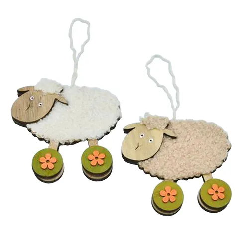 9cm Sheep Hanging Decoration- Assorted Designs image