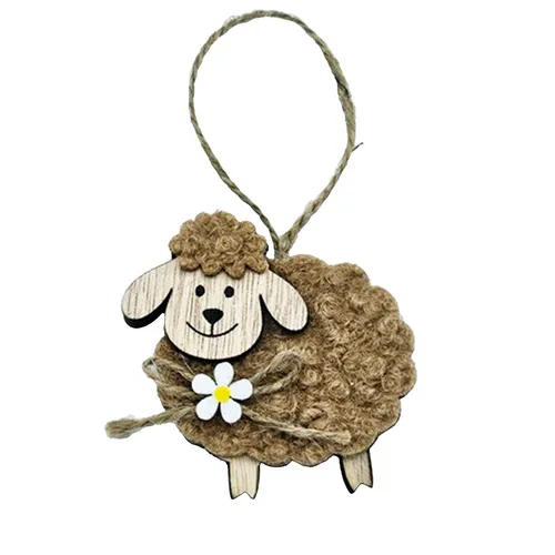 7.5cm Sheep Hanging Decoration image
