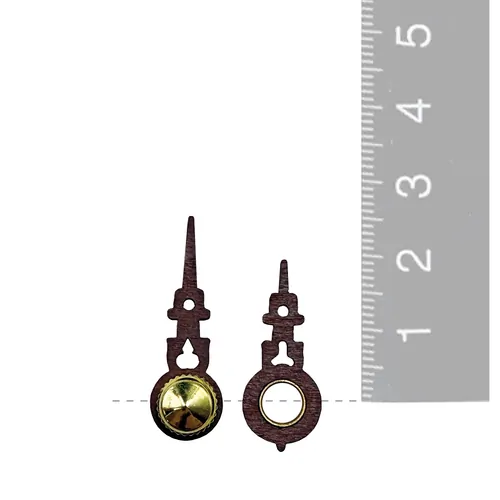 Dark Brown Wooden Quartz Cuckoo Clock Hands By TRENKLE (25mm & 20mm) image