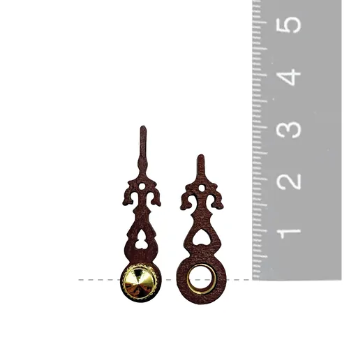 Dark Brown Wooden Quartz Cuckoo Clock Hands By TRENKLE (30mm & 25mm) image