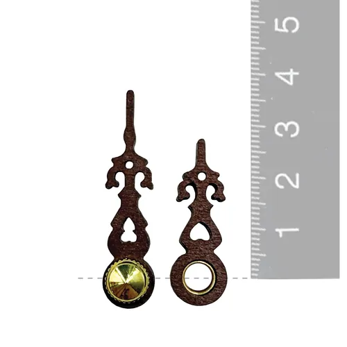 Dark Brown Wooden Quartz Cuckoo Clock Hands By TRENKLE (37mm & 27mm) image