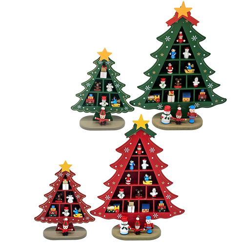 Wooden Decorative Christmas Tree- Assorted Options image
