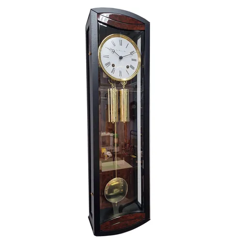 79cm Black & Walnut 8 Day Mechanical Striking Regulator Wall Clock By HERMLE image