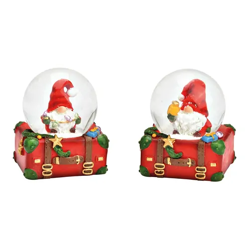 5cm Christmas Suitcase Snow Globe- Assorted Designs image