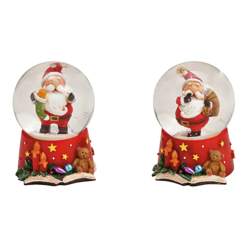 6cm Santa Claus On Snow Globe- Assorted Designs image